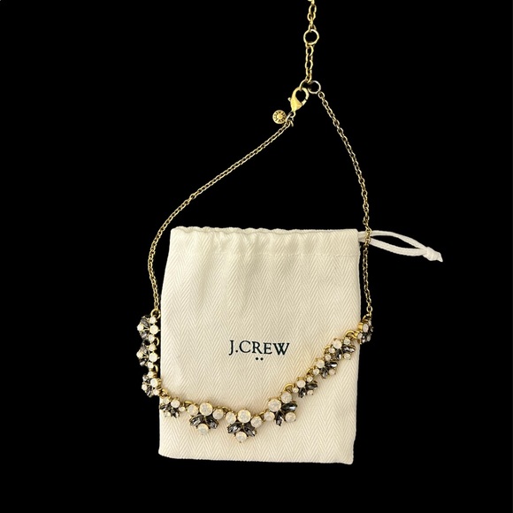 J. Crew Gold Gemstone Necklace